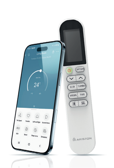 Una de las principales ventajas de este equipo es su WiFi integrado, incluido de serie y listo para usar, sin necesidad de accesorios adicionales. Esta conectividad permite controlar el aire acondicionado desde el móvil de forma cómoda y sencilla.  Desde la aplicación compatible puedes ajustar la temperatura, modificar los modos de funcionamiento, programar horarios y controlar el equipo desde cualquier lugar, lo que permite preparar la estancia antes de llegar a casa y evitar consumos innecesarios.